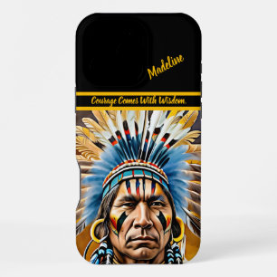 Einheimischer Kunstplaner: Kühne Muster iPhone 16 Pro Max Hülle