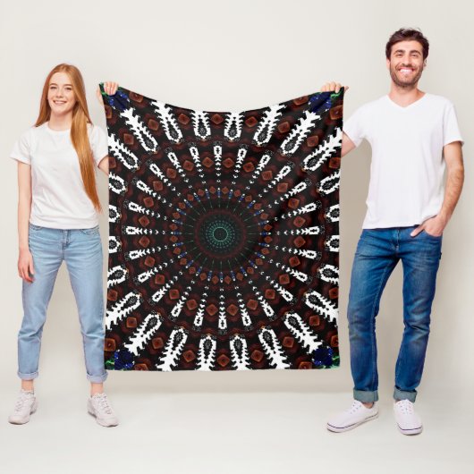 Einheimischer Mandala Fleecedecke (Beispiel)