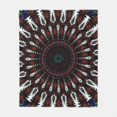 Einheimischer Mandala Fleecedecke (Vorderseite)