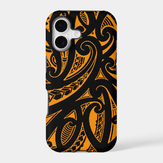 Einheimischer Maori-Stil-Stammes-Tattoo mit leucht