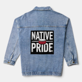 Einheimischer Stolz – Symbol für das Erbe der indi Jeansjacke
