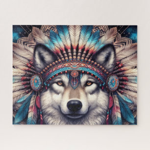 Einheimischer Wolf Puzzle