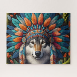 Einheimischer Wolf Puzzle