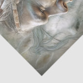 Einheimisches Kriegerprofil & Pferd Decoupage Seidenpapier (Ausschnitt)