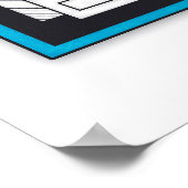 Einheit 124 - Geometrisches Design für Retro-Futur Poster (Ecke)