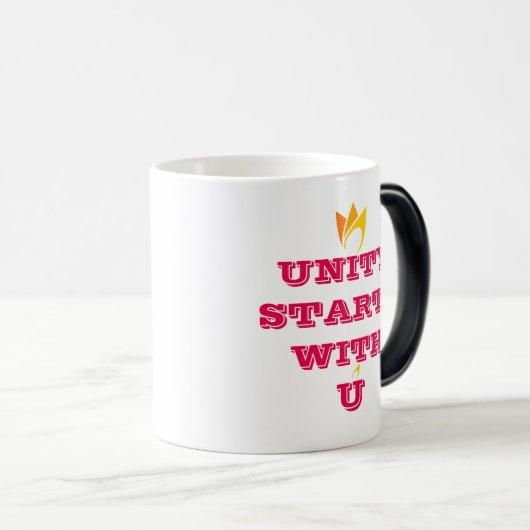 EINHEIT BEGINNT MIT U (gelbes bis orangefarbenes F Verwandlungstasse (VorderseiteRechts)