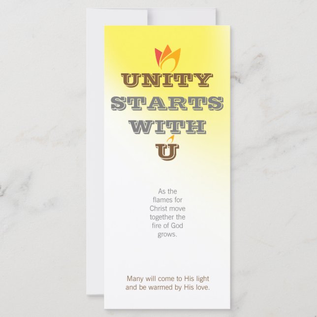 EINHEIT BEGINNT MIT U (Orange bis Rot) & Logo (Vorderseite)