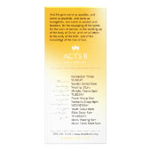 EINHEIT BEGINNT MIT U (weißes Feuer) & Logo Werbekarte (Hinten)