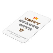 EINHEIT BEGINNT MIT UNS MAGNET (Linke Seite)