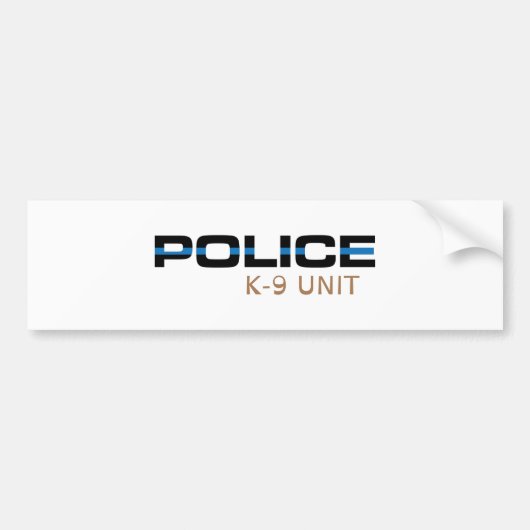 Einheit der Polizei-K-9 Autoaufkleber (Vorne)