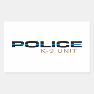 Einheit der Polizei-K-9 Rechteckiger Aufkleber