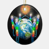 Einheit des Lichts Keramik Ornament (Links)