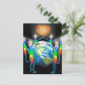 Einheit des Lichts Postkarte (Stehend Vorderseite)