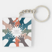 Einheit, Dienst, Erholung Schlüsselanhänger (Rückseite)