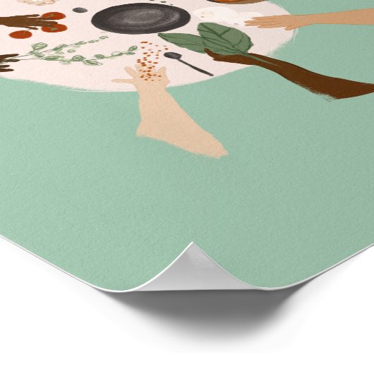 Einheit durch Diversity und Gemeinschaft Poster (Ecke)