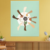 Einheit durch Diversity und Gemeinschaftspatent Leinwanddruck (Insitu (Wohnzimmer))