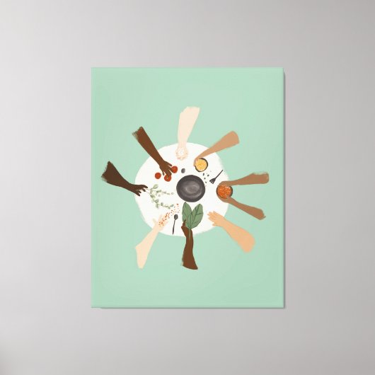 Einheit durch Diversity und Gemeinschaftspatent Leinwanddruck (Vorderseite)