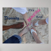 Einheit! Ethnisches Diversity Rum Point Cayman-Ins Poster (Vorne)