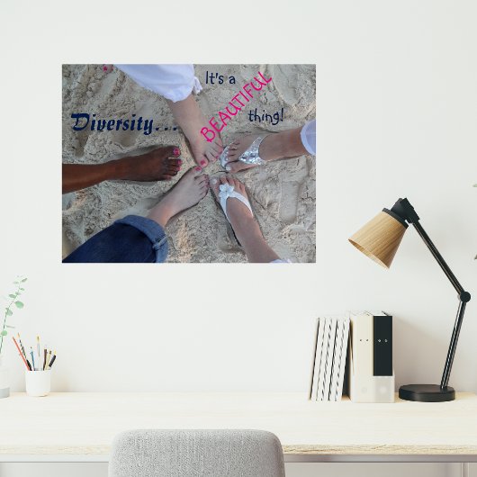 Einheit! Ethnisches Diversity Rum Point Cayman-Ins Poster