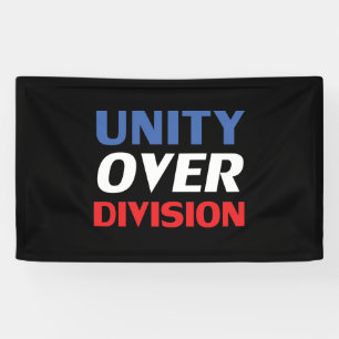 Einheit gegenüber der Division - rot, weiß, blau Banner