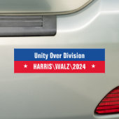 Einheit gegenüber Division Red Blue Autoaufkleber (Auf Auto)