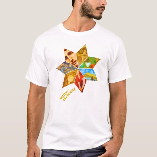 Einheit im Diversity-Kunst-T - Shirt (Vorderseite)