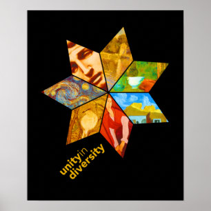 Einheit im Diversity-Plakat Poster