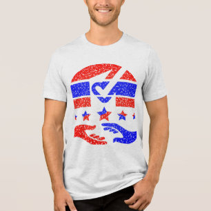 Einheit in Aktion - Ein Leuchtfeuer der Partnersch Tri-Blend Shirt