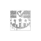 Einheit in Bewegung - Tropfen der Demokratie Gummistempel (Prägung)