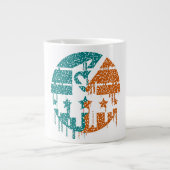 Einheit in Bewegung - Tropfen der Demokratie Jumbo-Tasse (Vorderseite)