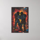 Einheit in Chaos Zeitgenössisches expressionistisc Leinwanddruck (Vorderseite)