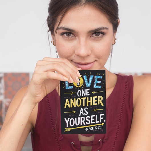 Einheit in der Liebe: Liebe als Ihre eigene Zeichn Postkarte