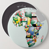 Einheit in Diversity: Afrikas Flaggen-Sammlung Button (Vorne & Hinten)