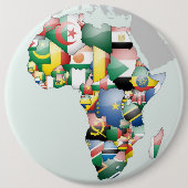 Einheit in Diversity: Afrikas Flaggen-Sammlung Button (Vorderseite)