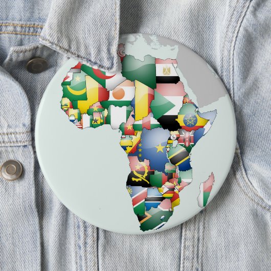 Einheit in Diversity: Afrikas Flaggen-Sammlung Button (Beispiel)