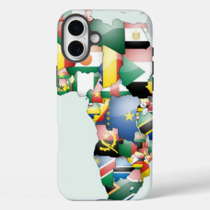 Einheit in Diversity: Afrikas Flaggen-Sammlung iPhone 16 Plus Hülle