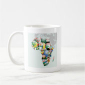 Einheit in Diversity: Afrikas Flaggen-Sammlung Kaffeetasse (Links)