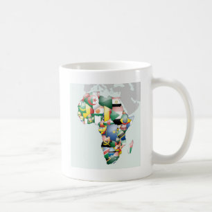 Einheit in Diversity: Afrikas Flaggen-Sammlung Kaffeetasse