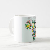 Einheit in Diversity: Afrikas Flaggen-Sammlung Kaffeetasse (Vorderseite Links)