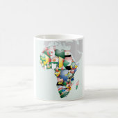 Einheit in Diversity: Afrikas Flaggen-Sammlung Kaffeetasse (Mittel)