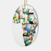 Einheit in Diversity: Afrikas Flaggen-Sammlung Keramik Ornament (Links)