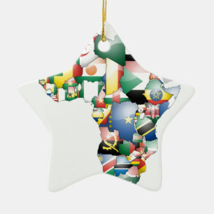 Einheit in Diversity: Afrikas Flaggen-Sammlung Keramikornament