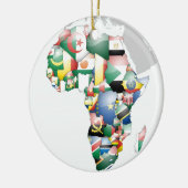 Einheit in Diversity: Afrikas Flaggen-Sammlung Keramikornament (Links)