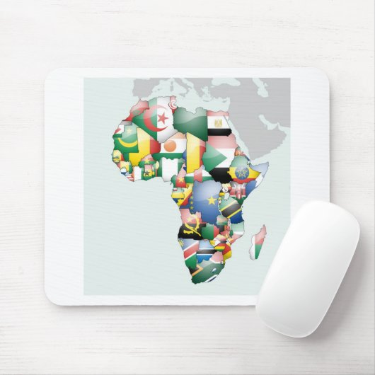 Einheit in Diversity: Afrikas Flaggen-Sammlung Mousepad (Mit Mouse)
