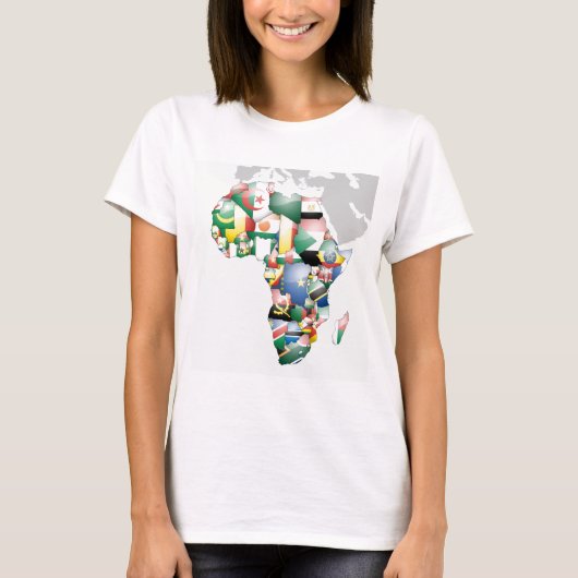 Einheit in Diversity: Afrikas Flaggen-Sammlung T-Shirt (Vorderseite)