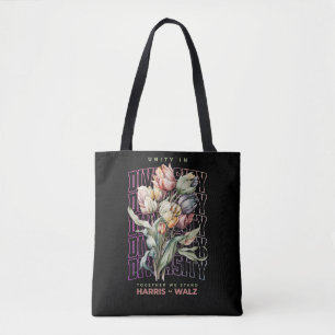 Einheit in Diversity Harris Walz 2024 Dusty Rose Tasche