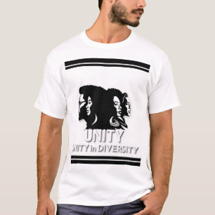 "Einheit in Diversity" in einem kühnen, wirkungsvo T-Shirt