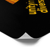 Einheit in Diversity Poster (Ecke)