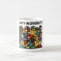 Einheit in Diversity - Tasse für minimale geometri