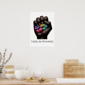 Einheit in Vielfalt Poster (Küche)
